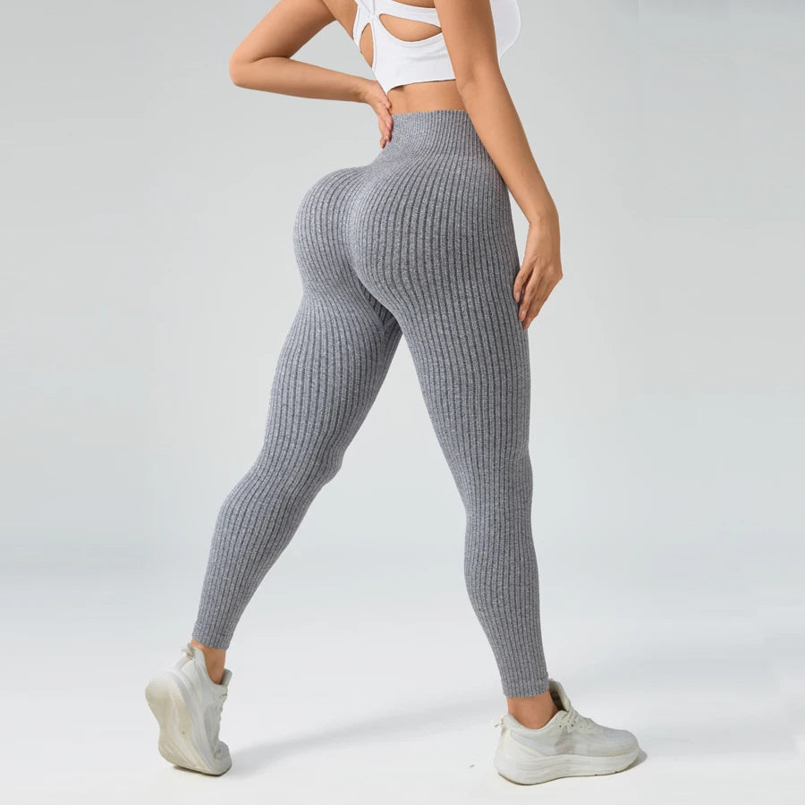 Damen sport leggings Nahtlose yoga Hose mit Bauchkontrolle Sportbekleidung für Fitness & Gym