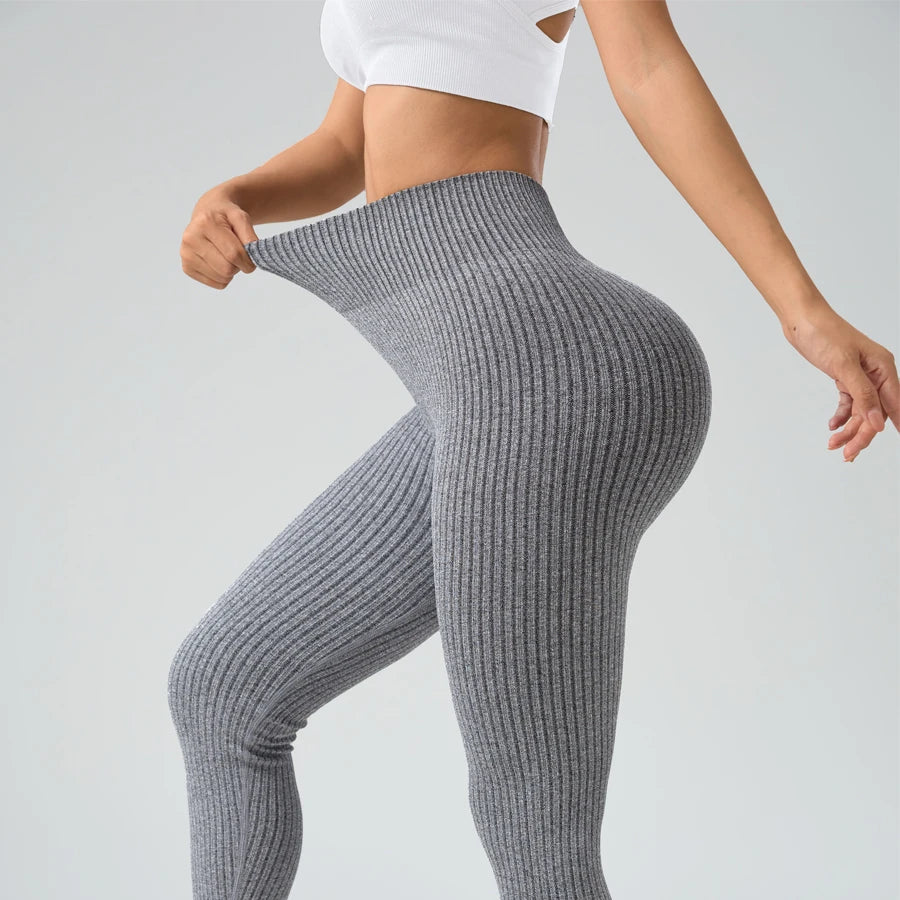 Damen sport leggings Nahtlose yoga Hose mit Bauchkontrolle Sportbekleidung für Fitness & Gym