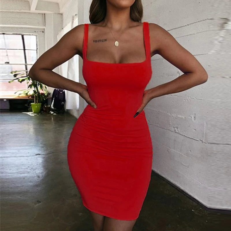 Sommer Sexy Bodycon Trägerlosen Spaghetti Strap Backless Kleider Beiläufige Elegante Party Mini Kleid Frauen Kleidung y2k Vestidos