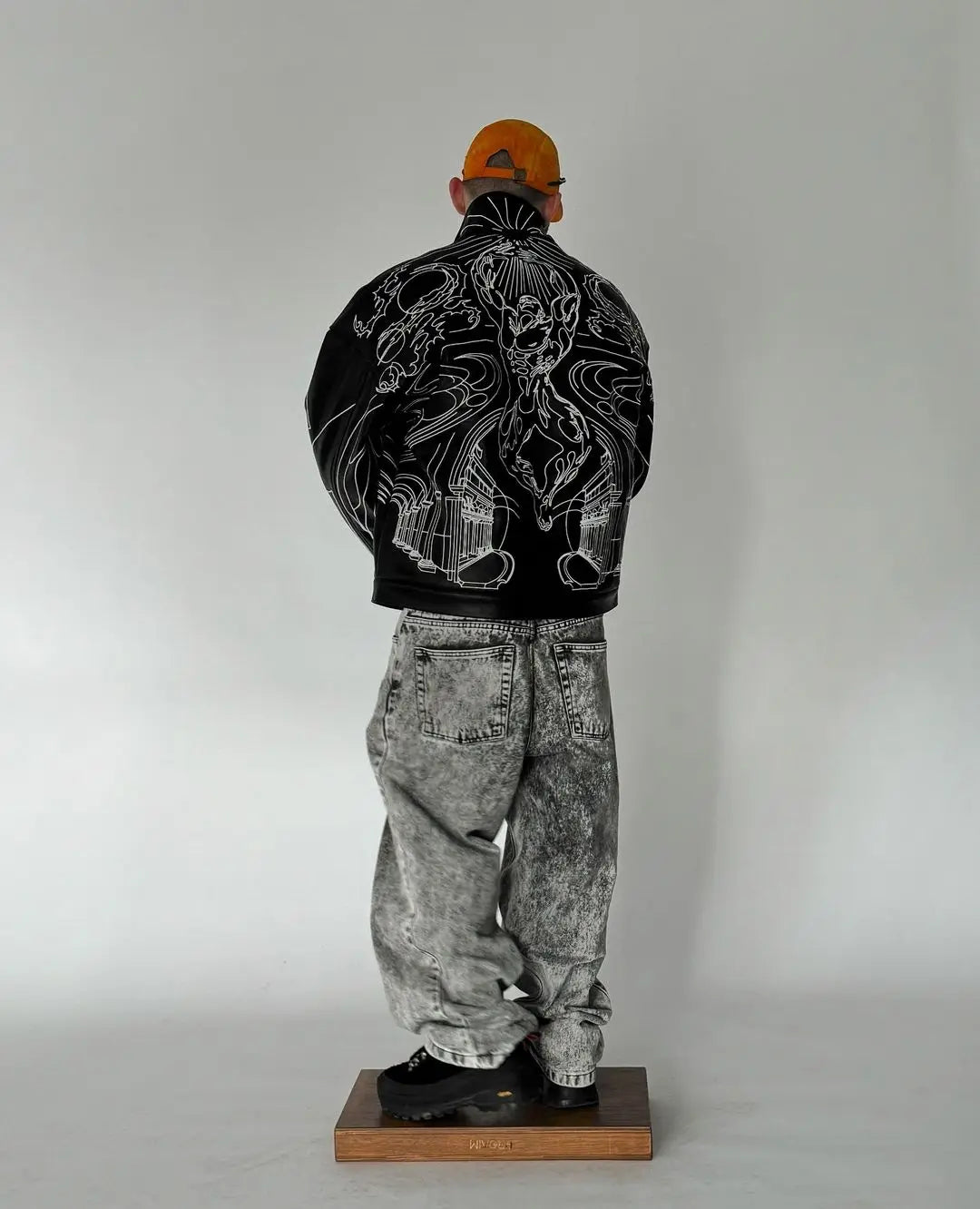 Retro Schwarze Lederjacke Übergroße Lose Verdickte Y2k Reißverschlussjacke Hip Hop Goth Rock Männer und Frauen Mäntel Jacken Streetwear