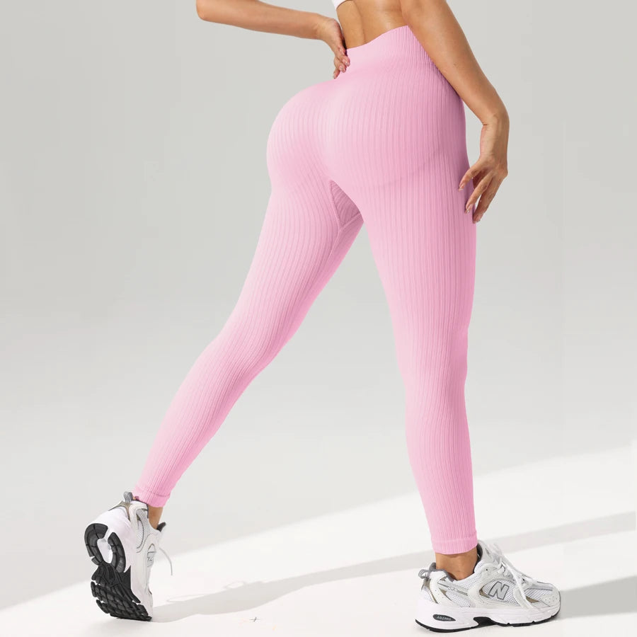 Damen sport leggings Nahtlose yoga Hose mit Bauchkontrolle Sportbekleidung für Fitness & Gym