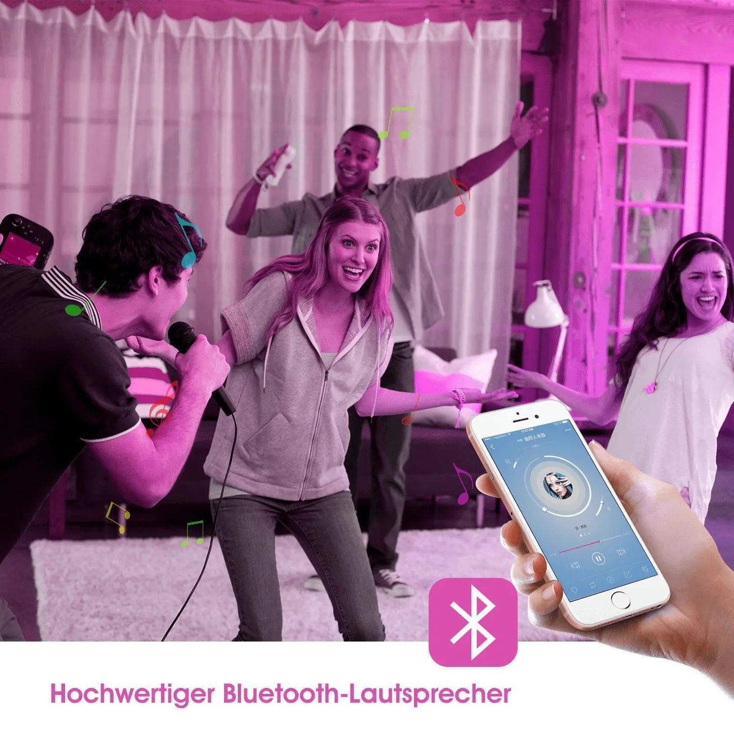 RGB LED Deckenlampe mit Bluetooth Lautsprache smart Steuerung per App & Fernbedingung 36w/ 220v/ für Wohnzimmer & Schlafzimmer