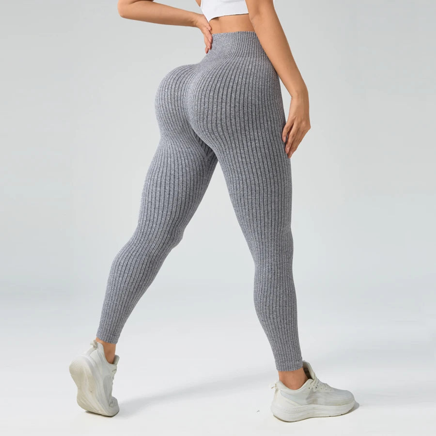 Damen sport leggings Nahtlose yoga Hose mit Bauchkontrolle Sportbekleidung für Fitness & Gym